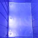 Akro-Mils 39170 Industrial Plastic Storage Tote with Hinged Attached Lid, (21-Inch L by 15-Inch W by 17-Inch H), Blue, (3-Pack)