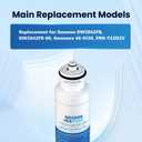 GOLDEN ICEPURE RWF1300A Water Filter Replacement for Daewoo DW2042FR-09, DW2042FB, Kenmore 469130, Aqua Crystal DW2042F-09, FRN-Y22D2V, FRN-Y22D2W,1PACK