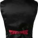 VATPAVE Mens Victorian Suit Vest Steampunk Gothic Waistcoat (L)