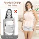 Castor Oil Vest Pack Wrap, 2Oz Organic Cold Pressed Glass Bottle Oil, Soft Organic Cotton Flannel & Waterproof PUL, Reusable Massage Castor Oil Pack Kit