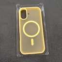 SUPFINE Magnetic for iPhone 17 Case (Compatible with MagSafe)(Military Grade Drop Protection) Translucent Matte Shockproof with Anti-Fingerprint Phone Cover 2025,Buttercream Yellow