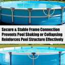 CAQ T-Joint Leg amp Beam Pool Parts 15Ft-24Ft Fit for Intex Ultra Frame, Round Pool Leg Beam Joint Replace 12427 12427A