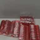 Blulu 100 Pieces Valentine Hearts Filled Candy Box Case Plastic Container Holder 2.56" x 2.48" Birthday Favor for Valentine Exchange Presents Valentines Party Supplies Game Prize Carnival Jewelry Box