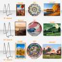 2 x Bilillo Plate Stands for Display - 4.5 Inch Plate Holder + Metal Frame Stand for Picture, Decorative Plates, Books, Photos, Easel (1 Pack)