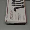 Air Styler 5 in 1, Hair Dryer Brush & Multi-Styler with 110,000 RPM High-Speed Powerful Motor, Auto-Wrap Curler, Cushion Massager, Oval Brush, Diffuser, Nozzle Attachment (Premium Black)