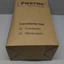 Paxrac White Comforter Full Size, 3 Pieces Boho Comforter Set, Lightweight Solid Bedding Set, All Seasons Soft Breathable Full Bed Set (80x90In Comforter & 2 Pillowcases)