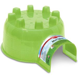 Kaytee Igloo Habitat Hideout for Pet Guinea Pigs, Ferrets, Dwarf Rabbits, Chinchillas, and Other Small Animals, Assorted Colors (Pack of 2)