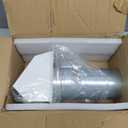 4 Inch Dryer Vent Cover Outside Hooded Wall Vent with Screen and Damper, Exhaust Vent Wall Mount Exterior Wall Vents Cover Cap for Dryer Ventilation&Outdoor Air Exhaust,Galvanized Steel,White