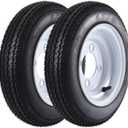 4.80-8 4.80x8 480-8 4.80-8 Trailer Tires with 8 in Rims, 4 Lug on 4 in, Load Range C, 6PR