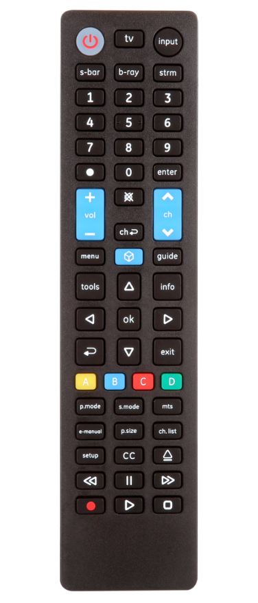 GE 4-Device Universal Samsung Replacement Remote, 1 Pack