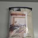 Beige Linen Curtains 96 Inches Long Pinch Pleated 2 Panels Living Room Bedroom Memory Trained Semi Sheer Neutral Flax Pinch Pleat Drapes with Hooks Rings Light Filtering Window Curtain 40x96