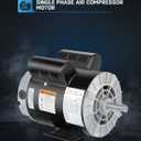 Air Compressor Motor 3.7 HP Electric Motor, 3450 RPM, 230V Single Phase, 56 Frame 5/8 Keyed Shaft 60 HZ