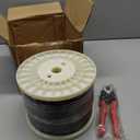 1000FT 1/8" Black Stainless Steel Cable Kit for Deck Railing, Premium T316, 7x7 Strands, 1/8" Wire Rope with Cutter, DIY Balustrades