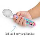 Disney Minnie Mouse Toddler Forks and Spoons Bundle - 6 Pieces - Dishwasher Safe Utensils