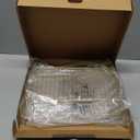 PUERSI Freestanding Magazine Holder  Modern Touch Handbag Design, Magazine Organizer Metal Rack for Books, Vinyl Record, Newspaper (Gold)