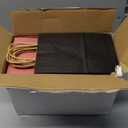 100 PCS Medium Gift Bags with Handles, 7.88"x4.73"x10.64" Party Favor Bags, 12 Colored Goodie Bags for Birthday Party, Kraft Paper Gift Bags Bulk for Wedding, Baby Shower, Celebrations, Party Supplies (Multiple)