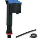 Korky 528T Replacement TOTO Toilet Fill Valve - Fits G-Max and Power Gravity Toilets -Easy to Install -Made in USA, Black