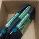 Hlinker 2026 Flat Soaker Hose 200 ft (50ft 4Packs) with Stake for Garden, Linkable Drip Hose Diy Automates Garden Irrigation System Saving 90% Water, Dual-layer Leak-free Design Water Hose with Holes