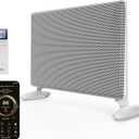 Ballu Mica Infrared Panel Space Heater for Large Room,Smart Quiet Heater with Programmable Thermostat,WiFi App Control,Inverter Energy Efficient for Indoor Use,Compatible with Alexa,White