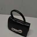 QWINEE Women's Bow Evening Bag Sparkly Clutch Purse Wedding Party Purses Glitter Rhinestone Cocktail Prom Handbags (Black)