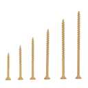 YIRAN Deck Screws Wood Screws Assortment Kit, 150 PCS, Wood Screws,Screws, Drywall Screws, Screws Set,6 Sizes(1-5/8,''2,''2-1/2,''3,''3-1/2,''4,''),T25 Star Bit Included, Tan