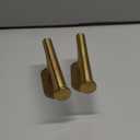 2 Pack Adhesive Curtain Holdbacks Curtain Tie Backs Curtain Holdbacks No Drill Curtain Pull Backs Adhesive Curtain Hooks Curtain Holders for Drapes (2, Gold)