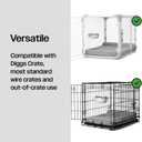 DIGGS Crate Bowl for Dogs - Clip on Pet Bowl for Water & Food - Puppy Training Necessities - Spill-Resistant, Universal Dog Crate Accessories (38oz.)