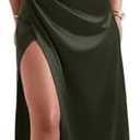 Memoriesea Women's Elegant Off Shoulder High Split Bodycon Evening Wedding Maxi Dress, Size XL
