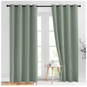 NICETOWN Blackout Sage Green Curtains 84 inch Length 2 Panels Set - Chic Thermal Insulated Grommet Room Darkening Window Drapes for Bedroom/Living Room, W52 x L84