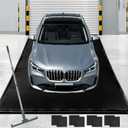 ToLanbbt 7'9" x 18' Garage Floor Mat, Heavy Duty Water Containment Mat with 1.2" Raised Edges, Protection from Snow Mud Rain and Oil, Non-Slip Garage Parking Mat for SUVs Trucks