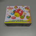 KiddoLab Ladybug Crawling Toy with Fun Sounds, Sliding Rings, Spinning Ball, and Colorful Beads - Develops Cognitive and Motor Skills for 6 Months Plus Babies