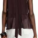 GORGLITTER Women's Ruffle Going Out Tops Y2k Halter Flowy Concert Outfits (Red, S)