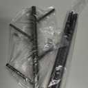 Coat Rack with 4 Hooks,  With  Adjustable Heights, Modern Hall Tree, Sturdy Metal Clothes Stand with Sintered Stone Base for Entryway, Office, Bedroom, for Coats, Hats, Handbags and Scarves, Black