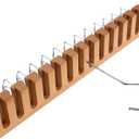 Belt Rack Hanger Organizer Wooden Belt Storage Slots Lightweight Design for for Use