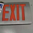 Lithonia Lighting LQC 1 R EL N LED Exit Sign Emergency with Red Letters,3 watts, Black