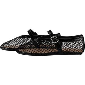 Mesh Flats for Women Ballerina Comfortable Mule Casual Round Toe Buckle Strap Ballet Mary Jane Shoes for Summer 5.5 Mesh Flats for Women Ballerina Comfortable Mule Casual Round Toe Buckle Strap Ballet Mary Jane Shoes for Summer 5.5