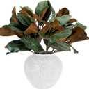 Magnolia Artificial Leaves Branches 3D Magnolia Pick Faux Stems Simulation Leaves Twigs for Indoor Outdoor Spring Vase Filling Home Office Table Decoration(6 Pcs,Green,22 Inch)