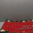 Christmas Doormat, Outdoor & Indoor Merry Christmas Door Mat Outside Holiday Door Mats for Front Door Entrances, 24"x36", Christmas Red