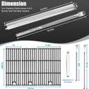 Uniflasy Grill Replacement Parts for CharBroil Performance 4-Burner 463365021 463365724 463351021 463352521 463354021 for Charbroil 463365021-73