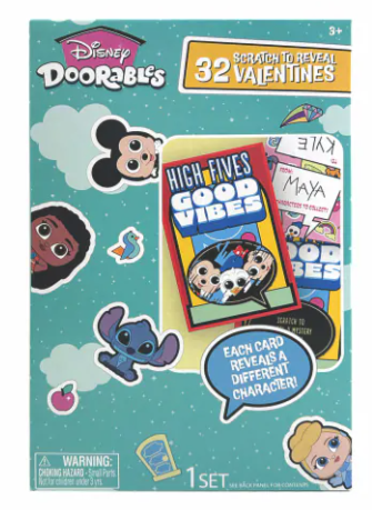 32 Scratch To Reveal Valentines 2 Pcs
