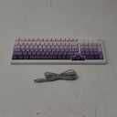 AULA S99 Wireless Keyboard, Tri-Mode Bluetooth/2.4GHz/USB-C Cute Creamy Gaming Keyboard with Number Pad RGB Backlit, Media Knob Custom Computer Keyboards for MAC Xbox PC Gamer - Gradient Purple