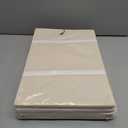 2 Pack EXTRA LARGE Blanket Storage Baskets with Lids, 22x16x12 Closet Organizers Bins for Clothes Towel/ Toy Storage Box with Lid Handles/ Stackable Decorative Fabric Bins for Living Room, Nursery (White with Beige)