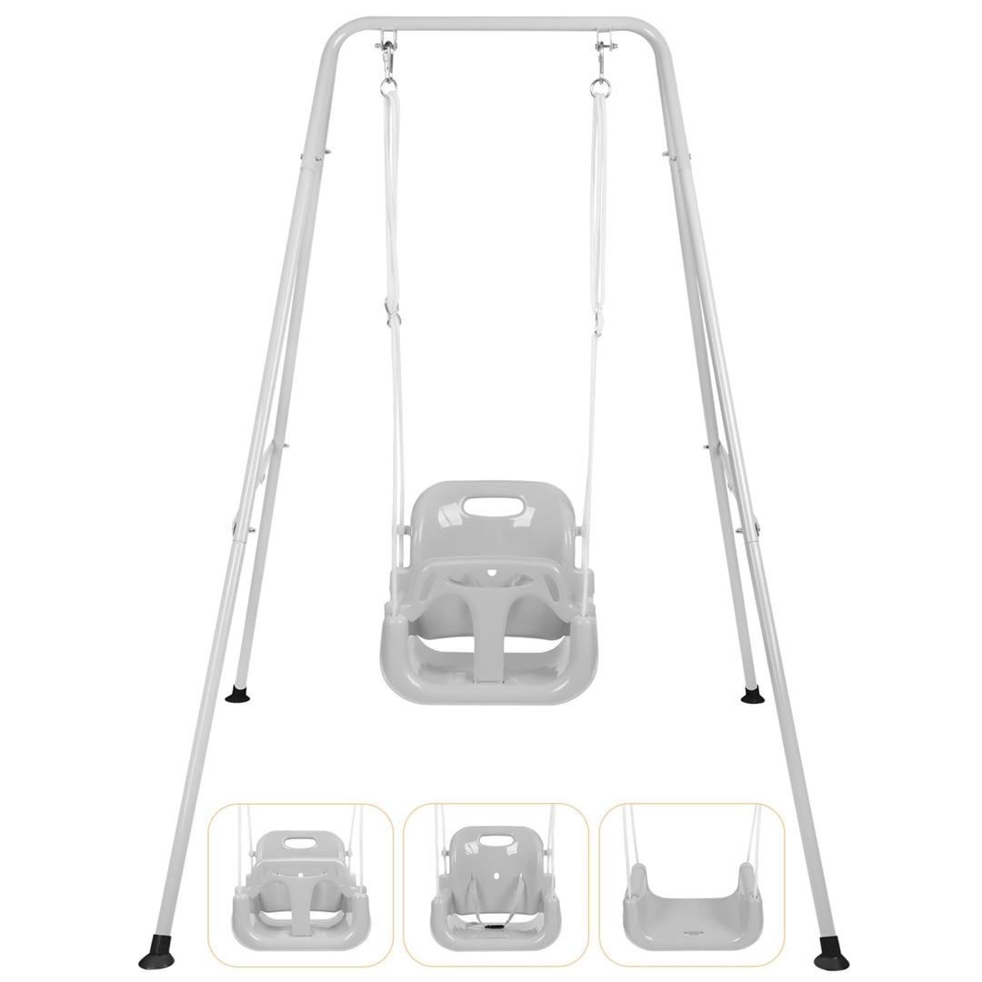 3-in-1 Toddler Swing, Foldable Indoor & Outdoor Baby Swing