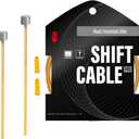 CNC Pro Slick Polished Bike Shifter Cable for Shimano/SRAM|Mountain BikeRoad BikeMTB Derailleur Cable 1.2X 2100/2500/3000/3500mmGold.