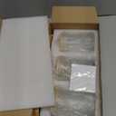 3 Pack Qtip Holder Bathroom Set with Tray,13.5oz Cotton Round Ball Pad Holder Cotton Swab Floss Pick Dispenser,Glass Apothecary Jars Canisters with Lids,Bathroom Organizers and Storage Container