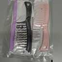 3Pcs Wide Tooth Comb for Curls Wavy Wide-tooth Curly Hair Comb Large Detangling Comb for Thick, Curly, Wavy or Long Hair (Black, Pink, Purple)