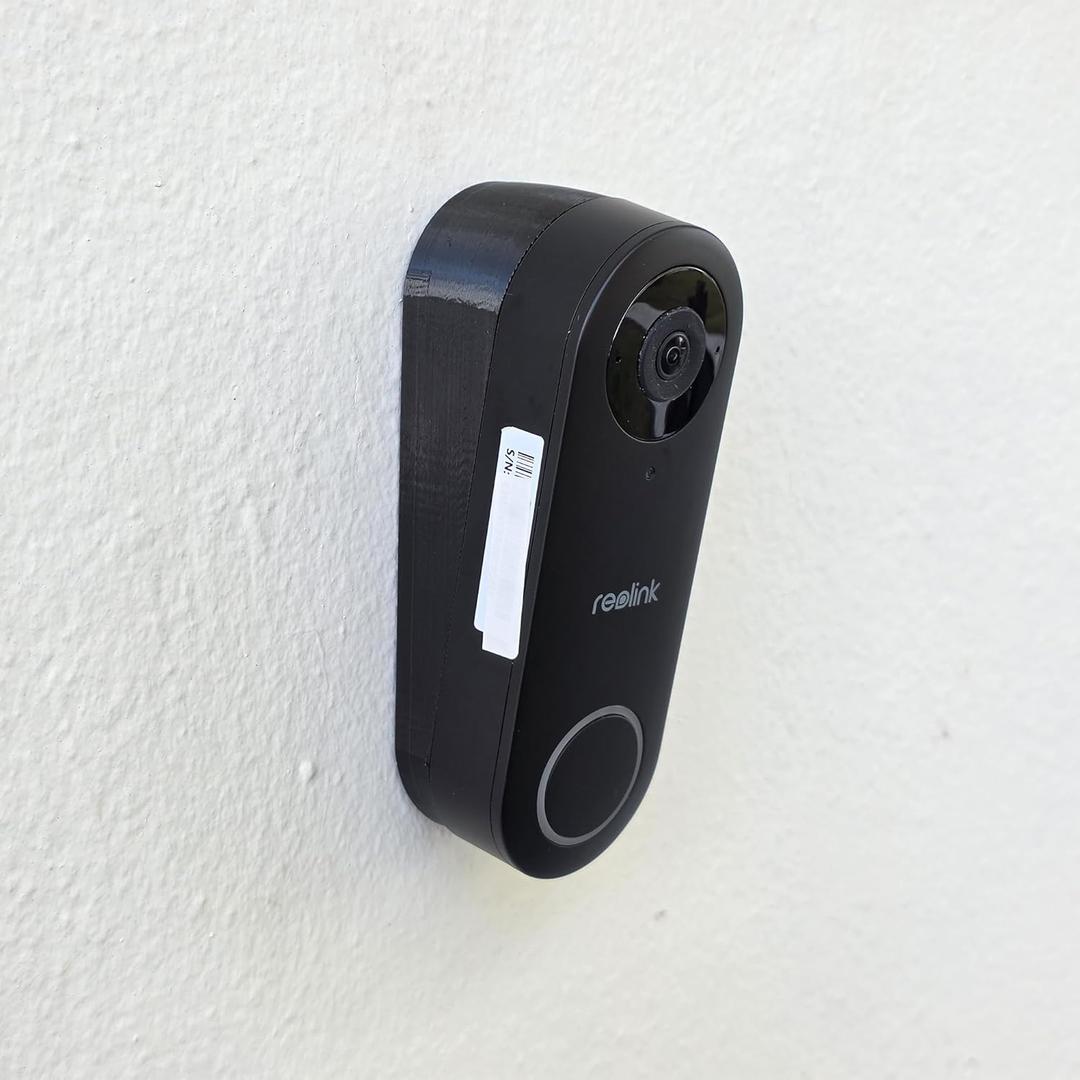 10 Degree Vertical Angle Wedge Mount Compatible with REO-Link Video Doorbell Wired 2K PoE, Down Tilt Bracket, 3D Printed