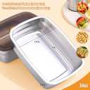 10 Pack Stainless Steel Food Storage Containers with Airtight Leak-Proof Lids, 34oz Reusable Meal Prep Lunch Boxes, Freezer & Dishwasher Safe Metal Containers for Leftovers & Snacks