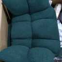 Comfy Rocking Chair Nursery Upholstered Glider Rocker w/High Backrest and Padded Seat for Relaxation in Living Room, Bedroom, Green