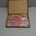 Jetec 12 Merry Christmas Wood Plate Letter Sign Wood Cutout Table Decorations Sign Decor Place Card Signs with 24 ft Ropes Xmas Hanging Decorations for Home Table Xmas Tree Wall(Red)